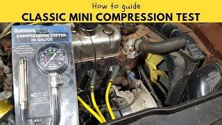 mini cooper s compression test|How to Perfom a Cylinder Compression Test .